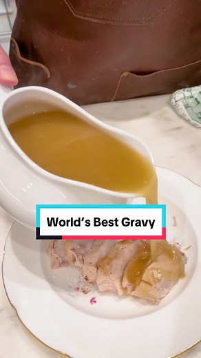 Don’t toss your turkey parts! Save the giblets, and mouthwatering pan drippings—and backbone, if you spatchcock—to throw together complexly-flavored, silky gravy that’s almost better than the turkey itself. Traditionally, gravy is thickened with a slurry of 4 tbs of cornstarch in 1/2 cup water, for four cups of stock. Chris uses half of that slurry mixture (2 tbs cornstarch, 1/4 cup water) for a thinner gravy. Watch him pull it together, and find the recipe for Chris’s gravy via the link in our 