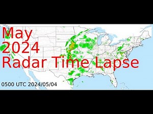 May 2024 US Weather Radar Time Lapse Animation