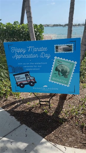 Every day is Manatee Appreciation Day at Manatee Lagoon - An FPL Eco-Discovery Center! The United States Postal Service released a new “Save Manatees” stamp to raise awareness for these gentle giants and celebrated the launch day with everyone at Manatee Lagoon. You can get these stamps at @ManateeLagoon (while supplies last) and then mark your letter's destination on "Mia's Map" inside the center! Your support will help track our nationwide impact and raise awareness for these amazing marine ma