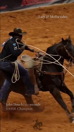 ⏱️ 7.1 Seconds to Calf Roping! 🔥🐂 | John Douch San Antonio Stock Show & Rodeo #cowboylifestyle