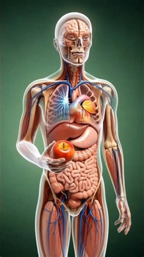 Ultra Realistic 3D Food Digestion Animation | Human Body Anatomy | Full Nutrient Journey Explained