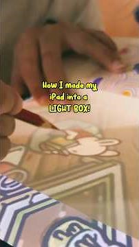 How to make your iPad into a light box for tracing
