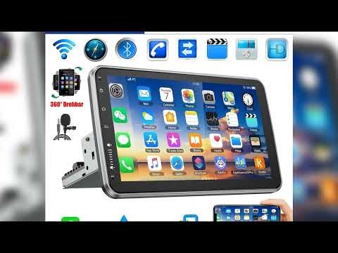 A must-have product #ESSGOO 10" Android 14 4+64G Wireless Carplay Car Stereo Rotatable Touchscreen