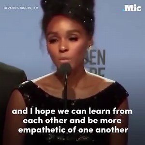 While everyone was occupied with Meryl Streep's speech at the Golden Globes, Janelle Monáe delivered one of the most powerful messages of the night. | Mic