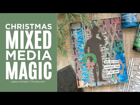 Mixed Media Christmas Card Ideas | Seth Apter + Distress Oxides