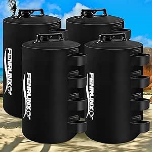 Canopy Water Weight Bag,220 LBS Heavy Duty Tent Weights Set of 4 Leg Weights for Pop Up Canopy,Tent,Gazebo,Carport,Black