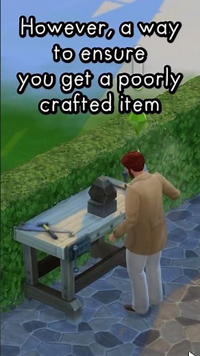 How to: Poorly Crafted Items | Sims 4 Guide #Shortmaschallenge