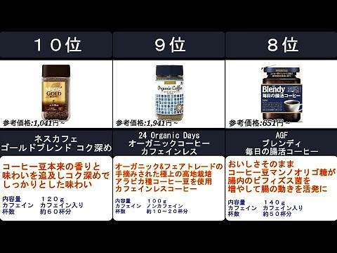 2023年【お湯を注ぐだけで手軽に美味しく！】インスタントコーヒー 人気ランキングTOP10