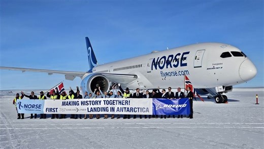 Largest Plane Yet Makes Landing On Antarctica's Blue Ice Runway