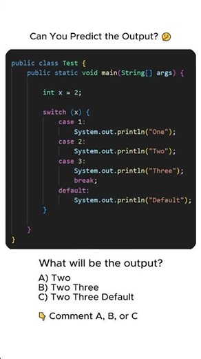 Java Switch Case Trap 😳 #shorts #coding