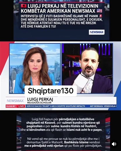 Luigj Perkaj në Newsmax: Intervistë që tronditi Bashkësinë Islame të Kosovës
