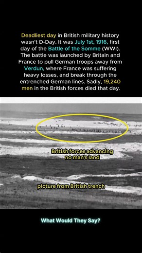 Walking Into Machine Gun Fire (19,240 Died) #history