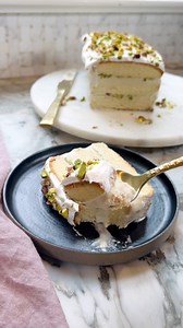 1.3M views · 8K reactions | Pistachio ice cream and chopped pistachios nestled between layers of pound cake! This is the dessert recipe everyone needs—using only four ingredients and can be made in advance. It's the perfect treat for holidays, potlucks, and entertaining. Recipe linked in comments. #ministryofcurry #holidaydesserts #easydesserts #icecream | Ministry of Curry | Facebook