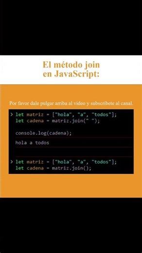 El método join en JavaScript (AJTekniko)