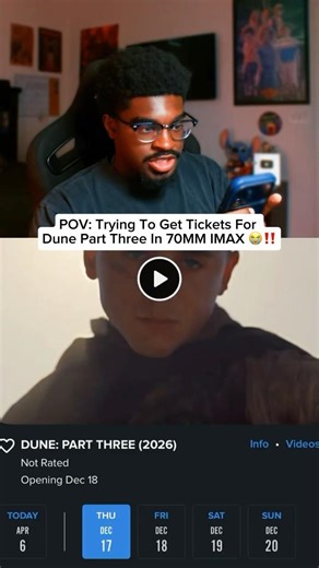 Dune Part 3 IMAX Tickets Sold Out 😭💔