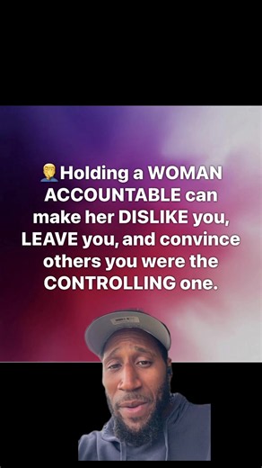 Holding someone accountable can cost you the relationship. It can make them leave. It can make them dislike you. It can even make them tell others you're controlling or the problem. 💔 But accountability and control are not the same thing. 🧠 Healthy accountability invites ownership. Control demands compliance. Research consistently shows that relationships built on mutual accountability, honest communication, and respectful conflict resolution are associated with greater trust and long term sat