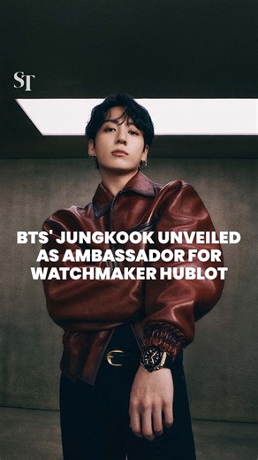 K-pop star Jungkook of BTS was unveiled as the global brand ambassador of watchmaker Hublot on Feb 12 in Seoul. https://str.sg/tMRH4 | The Straits Times