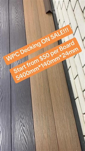 WPC Decking On Sales Start from $50 only Size 5400*140*24 51 Drummond Street Belmore NSW 2192 Mobile: 0426233088