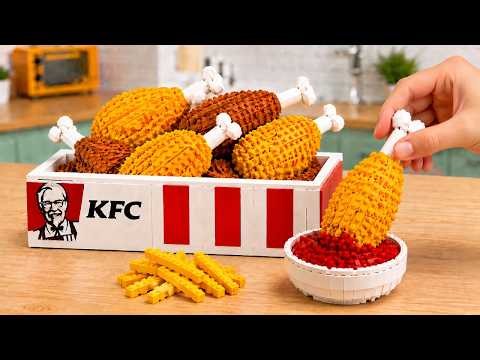🍗 Making LEGO KFC Fried Chicken at Home | Stop Motion ASMR