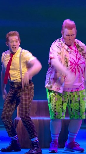 we present the Official Best Friends Dance™️ 💛💗 #spongebob #patrick #spongebobmusical #broadway #bestie #bff #bestfriends #dancechallenge #musical #theatre