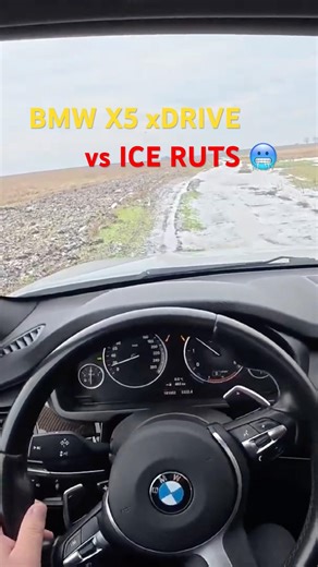 BMW X5 xDrive 40d Almost Got Stuck on Ice Ruts