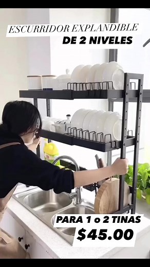 Distribuidora Odel on Instagram: "NUEVO ESCURRIDOR DE PLATOS EXPANDIBLE DE 2 NIVELES DE ACERO RESISTENTE ALTURA DE 81cm Y SE EXPANDE DE 63cm A 93cm PARA 1 o 2 TINAS PRECIO $45.00 🚚ENVÍOS NACIONALES HASTA LA PUERTA DE TU CASA🏚 WWW.DISTRIBUIDORAODEL.COM 🚚 📲 CONSULTAS AL WHATSAPP 69091118 ENVÍOS INTERNACIONALES +5076222 8346 🏢 CUATRO SUCURSALES 📍UBICADOS EN AVENIDA B BARRIO CHINO DIAGONAL A MELO HORARIO: Domingo8-5 Lunes a Jueves 8-6 Viernes 8-5 Sábado CERRADO 📍ZONA LIBRE DE COLON A LADO D