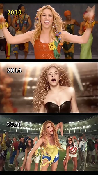 Shakira World Cup Song 2010 vs 2014 vs 2026