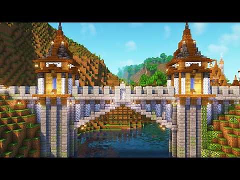 Minecraft | How to build Water Gate Bridge | Minecraft Tutorial
