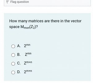 \nabla Flag question How many matrices are there in the vector ... | Filo