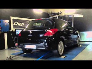 * Reprogrammation Moteur * Peugeot 308 hdi 112cv @ 137cv Dyno Digiservices Paris