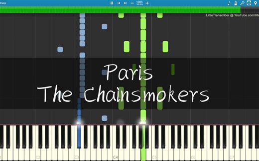 【Piano Tutorial 钢琴视觉教学】巨简单一看就会只差一双手的Paris--The Chainsmokers钢琴教学