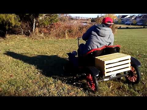 1960 Model T Go Kart - Tin Lizzy - Drifting (BREAK RIM)