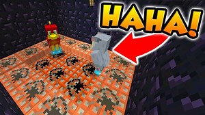 Setting a TNT trap in Minecraft hide and seek Thor-themed