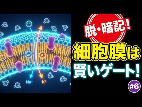 細胞膜は"賢いゲート"だった！リン脂質二重層〜輸送の仕組みまで徹底解説【動画公開】