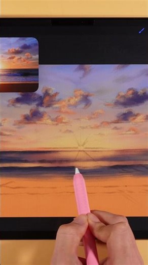 procreate oil paint easy landscape