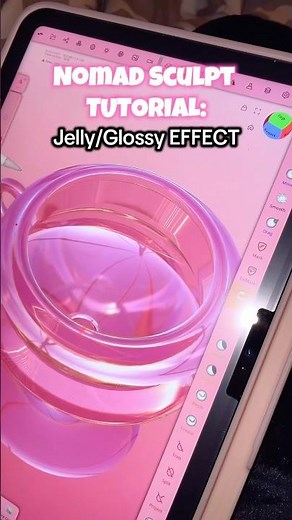 How I Made 3D Jelly in Nomad Sculpt 🪼💖 #nomadsculpt #satisfyingart #3dart
