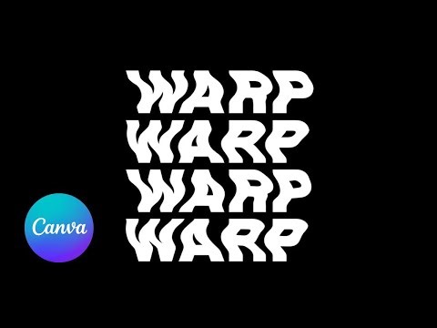 Warp Brush Distortion Text Effect Tutorial using Canva | Wave Distortion Text Effect