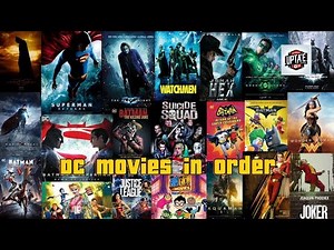 DC Movies in Order | Release & Chronological Years #DCUniverse #DCEU #DCMovies #DCTimeline