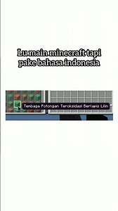 Minecraft pake bahasa Indonesia 🗿 #shorts
