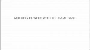 How To Multiply Powers With the Same Base