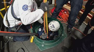Here's how firefighters train to make confined space rescues
