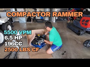 BILT HARD Plate Compactor Rammer | 6.5HP 196cc Gas Engine 5500 VPM 2500 lbs Compaction Force
