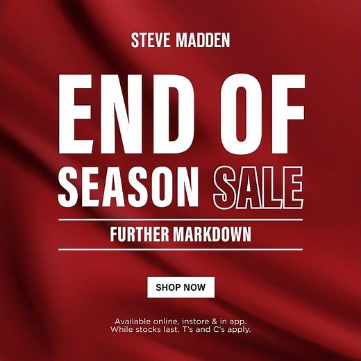 Steve Madden End of Season Sale