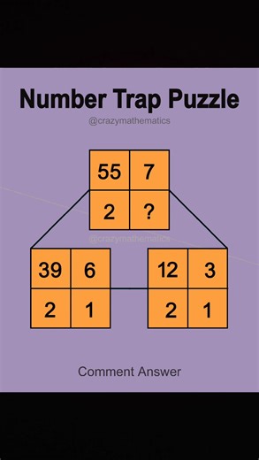 Number trap puzzle #numberpuzzle #mathskills #MindPuzzle #mathchallenge #maths | Crazy Mathematics