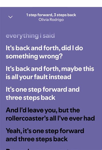 1 step forward, 3 steps back - Olivia Rodrigo #lyrics_songs #musik #sour #oliviarodrigo #1stepforward3stepsback