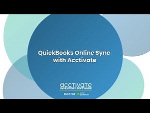 Acctivate Inventory Software and QuickBooks Online Sync