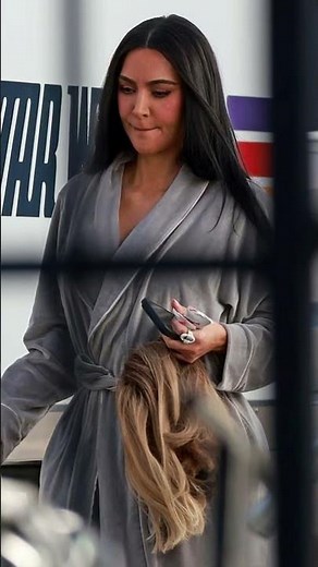 Kim Kardashian’s First Lead Role 🎬 Carrying a Blonde Wig on Set!