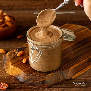 Homemade Vanilla Cinnamon Almond Butter (Vegan, GF, Paleo)- Living Healthy With Chocolate