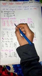 Guass's Jordan elimination method #shorts #mathstricks #jordan #elimination #mathematics
