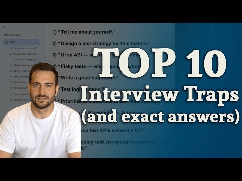 Top 10 QA Interview Traps (and exact answers)
